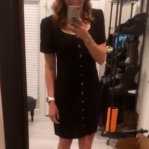 Express LBD Little Black Dress Size Large Button Down